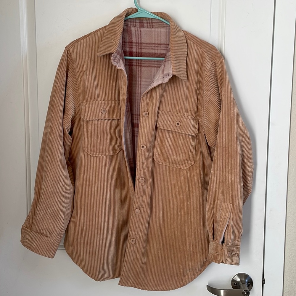 Reversible corduroy Shacket *great condition*